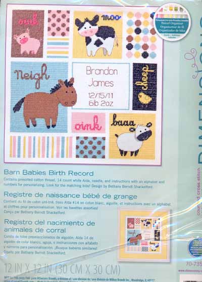 Barn Babies Birth Record - Dimensions 70-73560